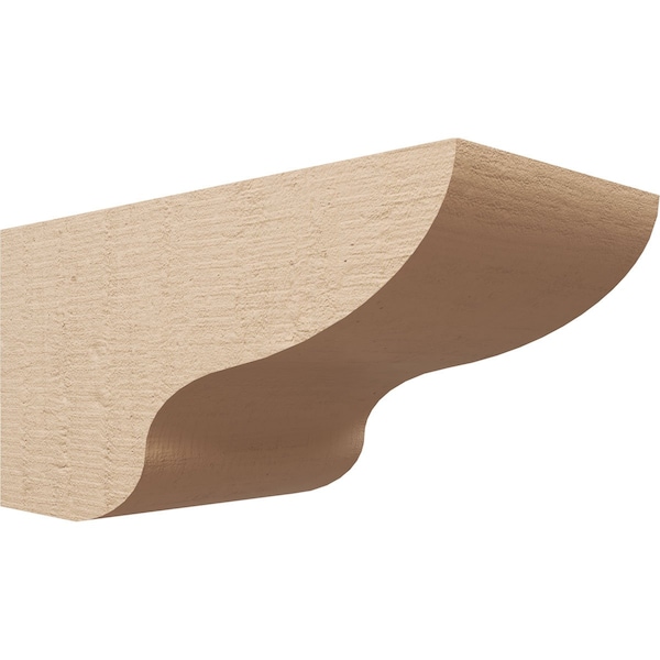 Ekena Millwork 12"W x 24"D x 12"H Wide Greensboro Rough Cedar Woodgrain TimberThane Corbel, Primed Tan CORUR12X24X12GRNRCPR - main